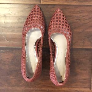 Zara Woven Block Heel